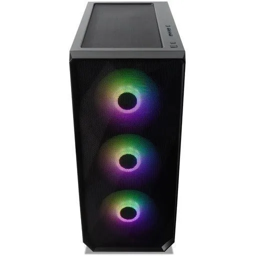 Tecware Forge L ARGB Tempered Glass ATX Gaming Computer Case with Pre-installed OMNI Fans - Black