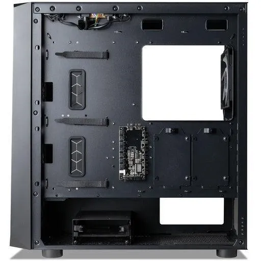 Tecware Forge L ARGB Tempered Glass ATX Gaming Computer Case with Pre-installed OMNI Fans - Black