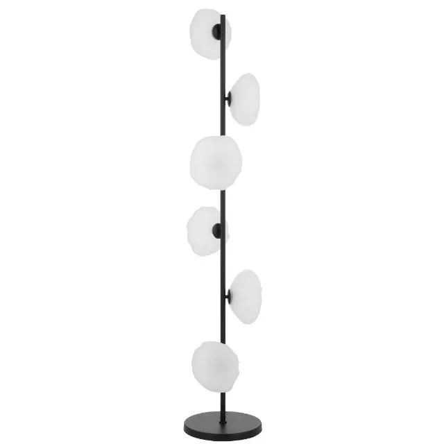 Telbix Zecca Floor Lamp G9 Black Frost