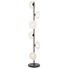 Telbix Zecca Floor Lamp G9 Black Frost