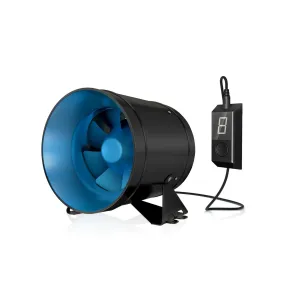 TerraBloom 6" EC Inline Duct Fan with Variable Speed Controller, ECMF-150, 288 CFM, 36W