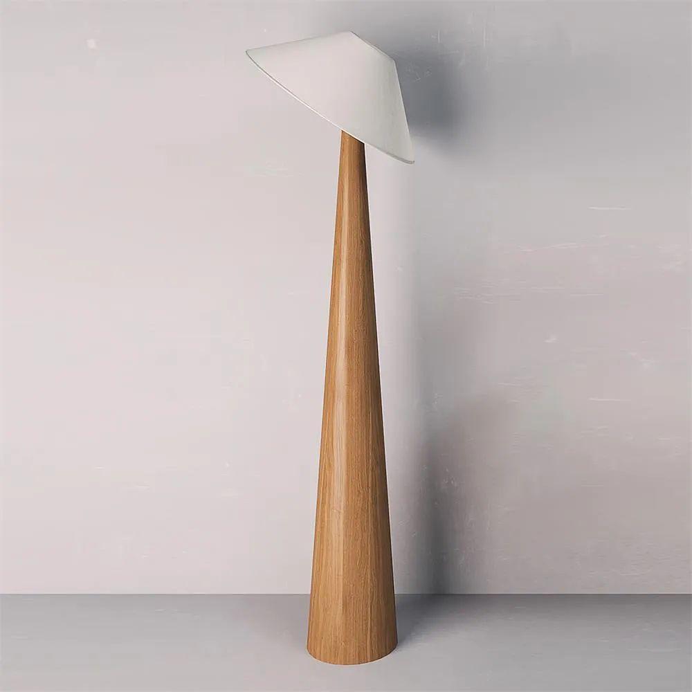 Tilt Hat Wooden Floor Lamp