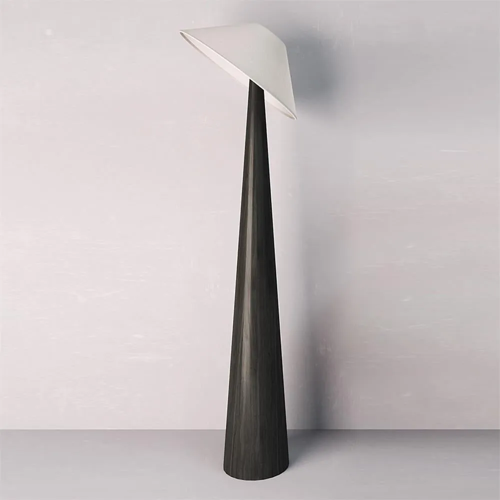 Tilt Hat Wooden Floor Lamp