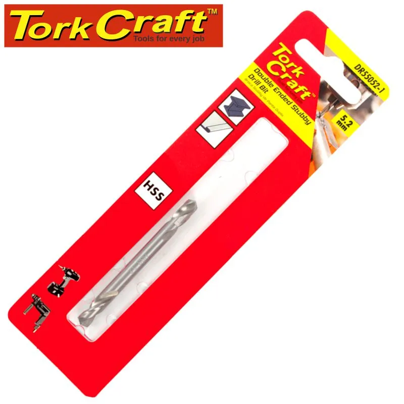 TORK CRAFT DOUBLE END STUBBY HSS 5.2MM 1 PC DR55052-1