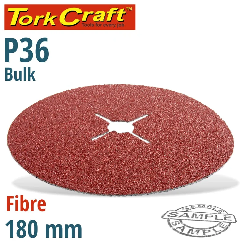 TORK CRAFT FIBRE DISC 180MM 36 GRIT BULK ABR56036