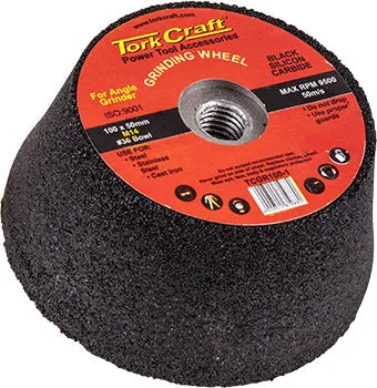 Tork Craft Grinding Wheel 100X50 M14 Bore - #36 Bowl - Angle Grinder