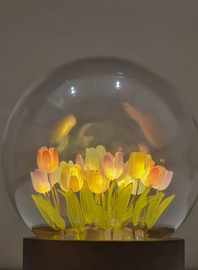 Tulip Decorative Light Ornaments LED Atmosphere Lamp & Music Box