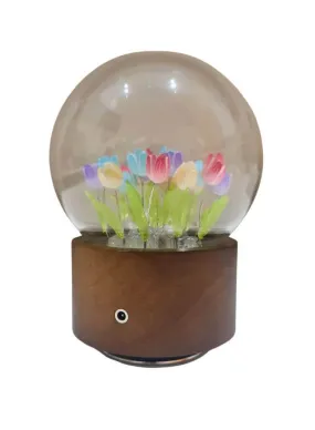 Tulip Decorative Light Ornaments LED Atmosphere Lamp & Music Box