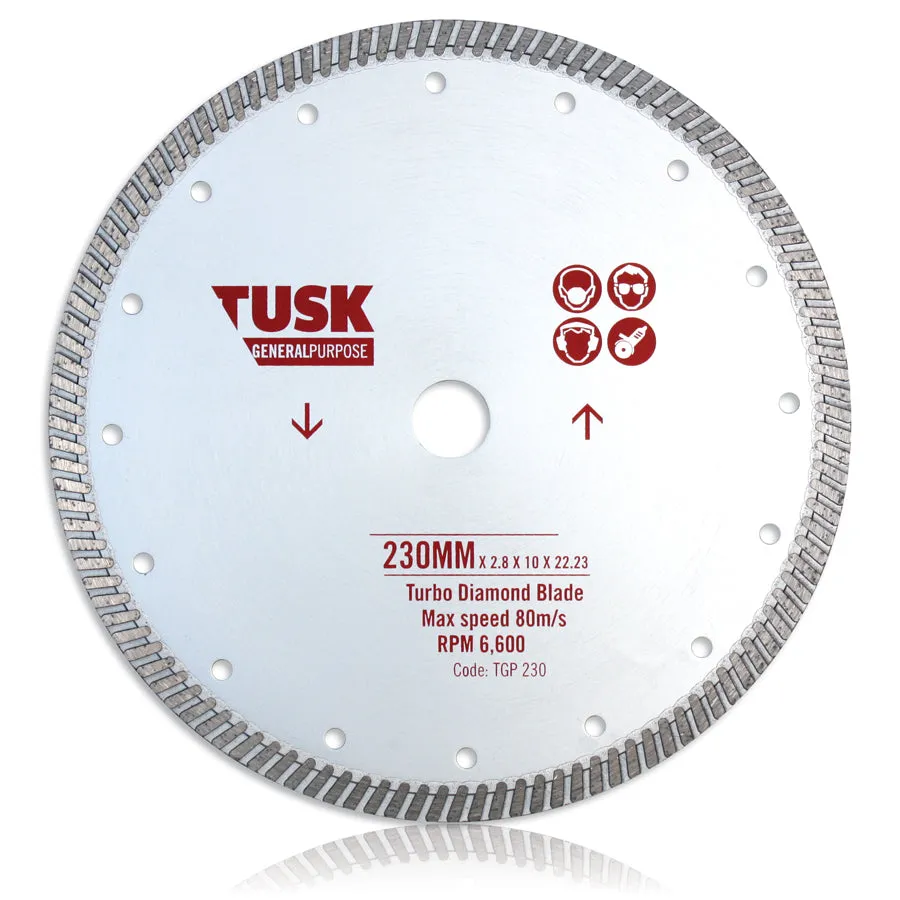 Turbo General Purpose Blades - 230 x 2.8/1.8 x 10 x 25.4(22.23)