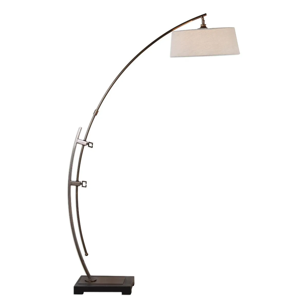 Uttermost Calogero Bronze Arc Floor Lamp