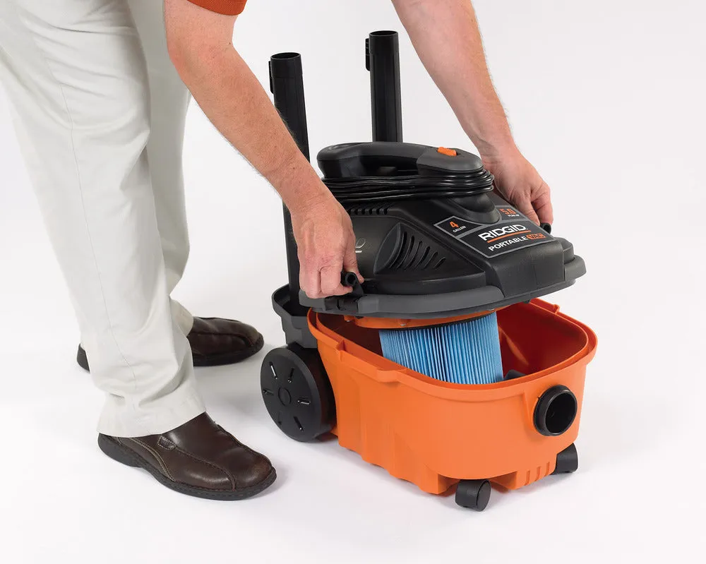 Wet/Dry Vacuum - Ridgid WD4070EX 4 Gallon Portable Vac 31658