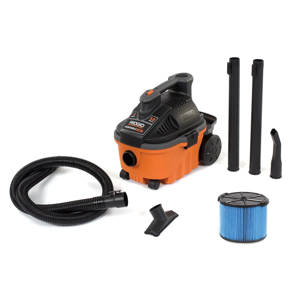 Wet/Dry Vacuum - Ridgid WD4070EX 4 Gallon Portable Vac 31658