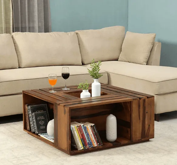 Wooden Coffee Table for Living Room and Office