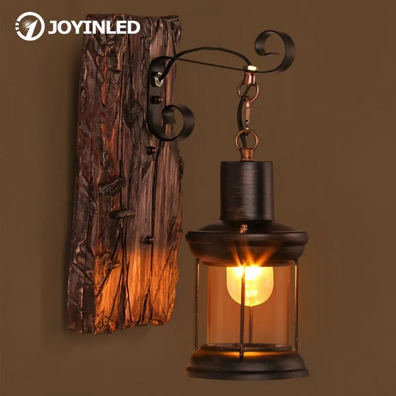 Wooden Outdoor Restaurant Wall Sconce