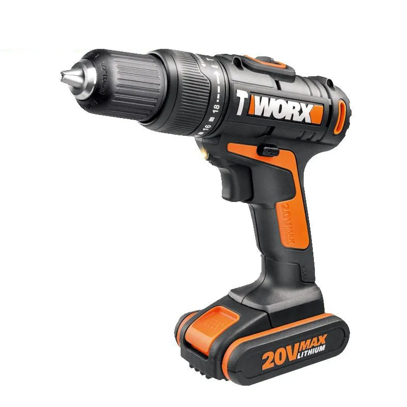 WORX IMPACT DRILL & ANGLE GRINDER 115MM 20V 2 X 2.0AH STD CHARGER WITH BAG WRX WX963